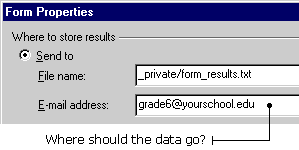 Enter an e-mail address.