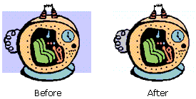 Make a color disappear.
