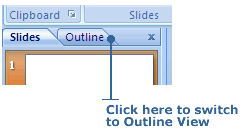 Outline View Button